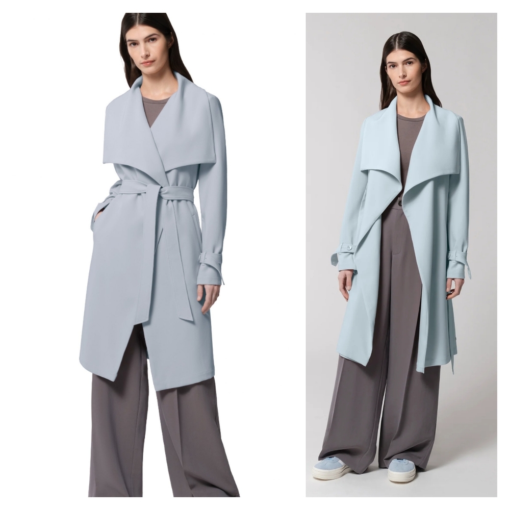 Soia & Kyo Olivia Light Blue Trench Coat S